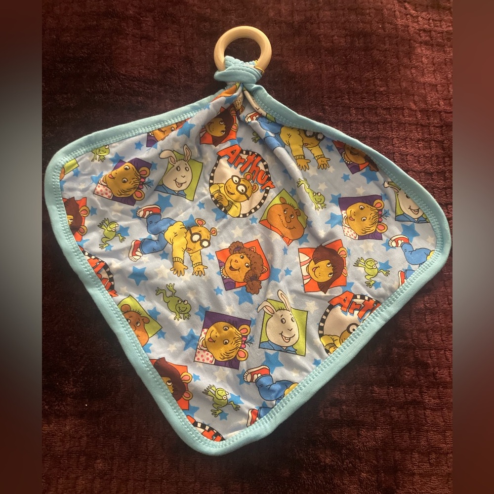 Bamboo Lovey w/teether Arthur Lovey